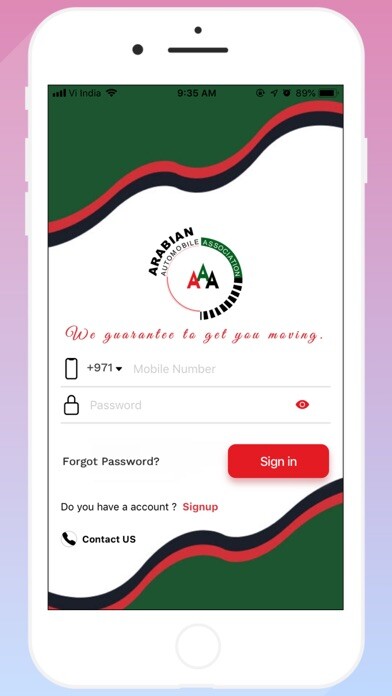 Emulate iPhone app AAA Customer App using MyAndroid