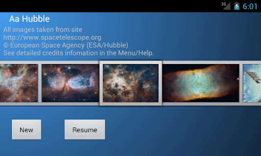 Run android online APK Aa Art Hubble Images Jigsaw from MyAndroid or emulate Aa Art Hubble Images Jigsaw using MyAndroid