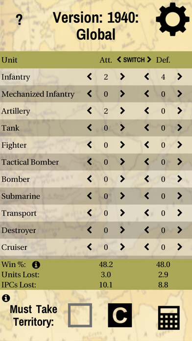 Emulate iPhone app A&A Battle Calculator using MyAndroid Emulate iPhone app A&A Battle Calculator using MyAndroid