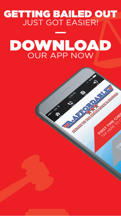 Emulate iPhone app A-Affordable Bail Bonds using MyAndroid
