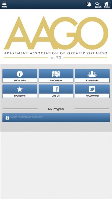 Emulate iPhone app AAGO Events using MyAndroid