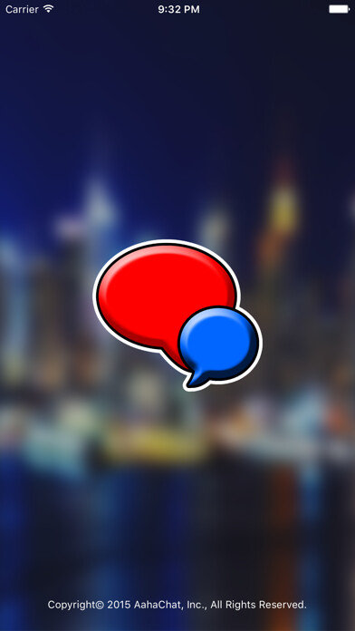 Emulate iPhone app AahaChat - Chat Rooms using MyAndroid