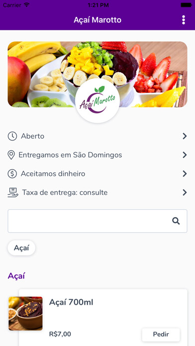 Emulate iPhone app Açaí Marotto using MyAndroid Emulate iPhone app Açaí Marotto using MyAndroid
