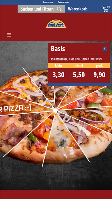 Emulate iPhone app A. American Pizza Pan using MyAndroid Emulate iPhone app A. American Pizza Pan using MyAndroid