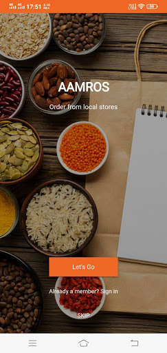 Run android online APK AAMROS - Nearby Store at Doorstep from MyAndroid or emulate AAMROS - Nearby Store at Doorstep using MyAndroid