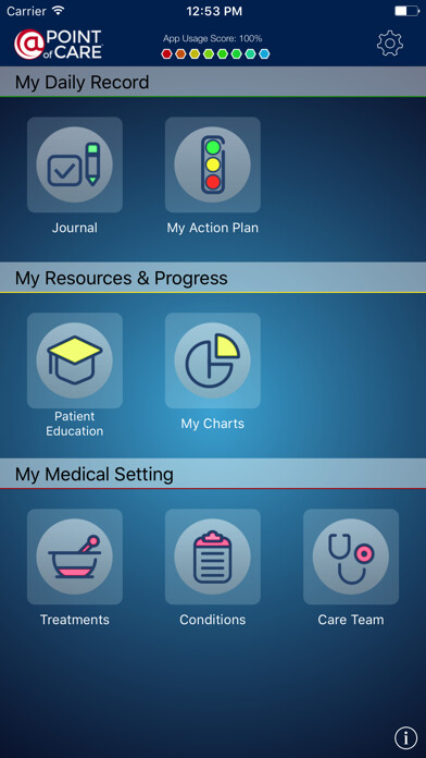 Emulate iPhone app AAP Asthma Tracker for Adolescents using MyAndroid
