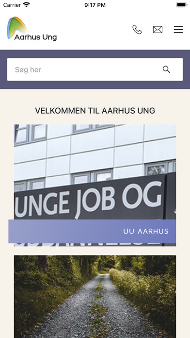 Emulate iPhone app Aarhus Ung using MyAndroid
