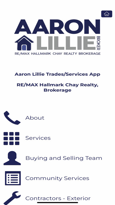 Emulate iPhone app Aaron Lillie Realtor using MyAndroid