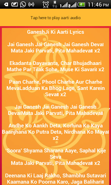Emulate Android APK Aarti Ganeshji Ki