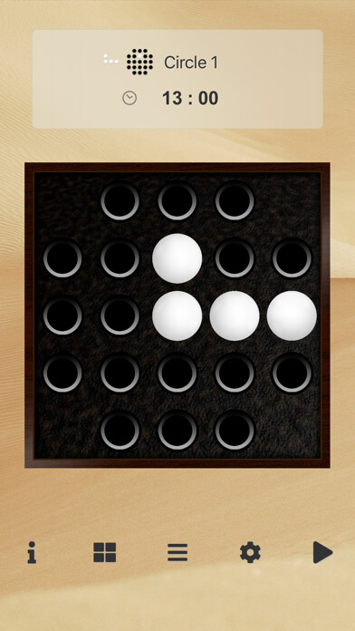Emulate iPhone app AbaCruX - Peg Solitaire using MyAndroid