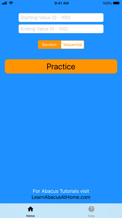 Emulate iPhone app Abacus Flashcards using MyAndroid