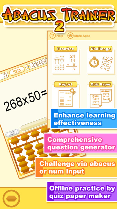 Emulate iPhone app Abacus Trainer 2 using MyAndroid