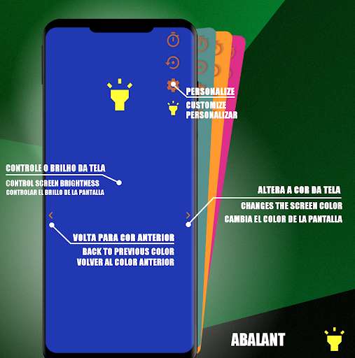 Run android online APK AbaLant automatic flashlight and table lamp from MyAndroid or emulate AbaLant automatic flashlight and table lamp using MyAndroid