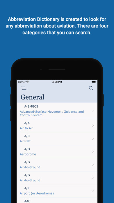 Emulate iPhone app Abbreviations of Aviation using MyAndroid Emulate iPhone app Abbreviations of Aviation using MyAndroid
