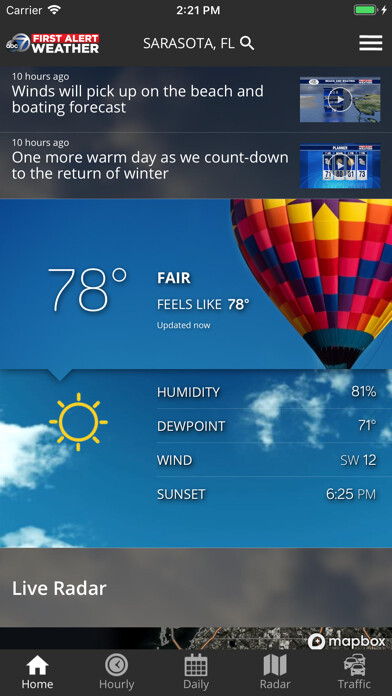 Run android online APK ABC7 WWSB First Alert Weather from MyAndroid or emulate ABC7 WWSB First Alert Weather using MyAndroid