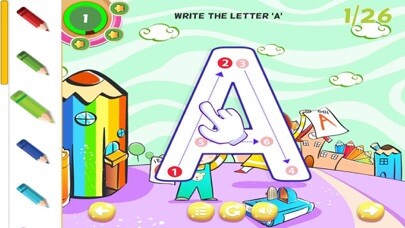 Emulate iPhone app ABC Alphabet Learning Letter Writing for Kids using MyAndroid Emulate iPhone app ABC Alphabet Learning Letter Writing for Kids using MyAndroid
