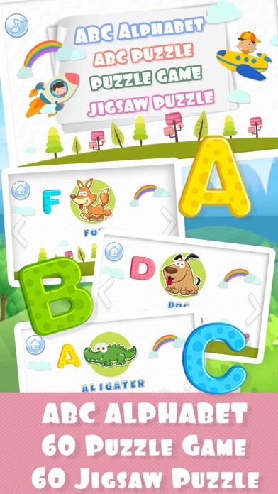 Emulate iPhone app ABC Alphabet & Puzzle Learning using MyAndroid