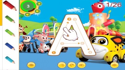 Emulate iPhone app ABC Alphabet tracing game for 2 year old baby using MyAndroid Emulate iPhone app ABC Alphabet tracing game for 2 year old baby using MyAndroid