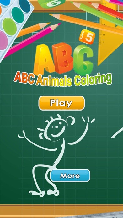 Emulate iPhone app ABC Animals Coloring Book Painting Games for Toddler Preschool and Kids using MyAndroid