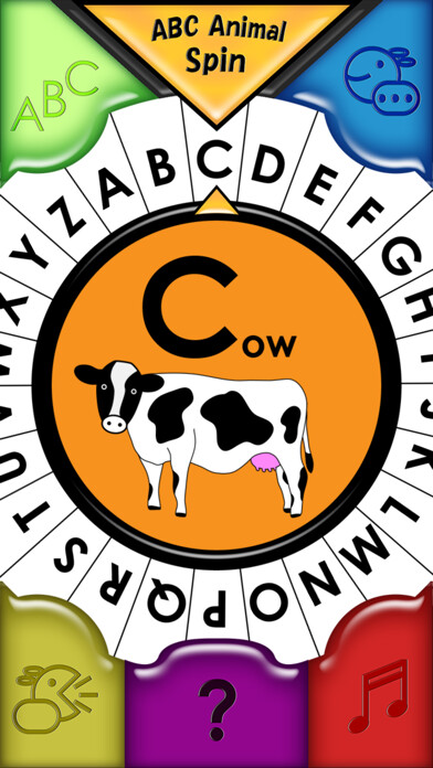 Emulate iPhone app ABC Animal Spin using MyAndroid