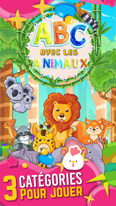 Emulate iPhone app ABC Avec les Animaux using MyAndroid