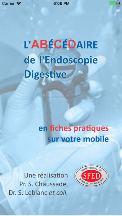 Emulate iPhone app ABCDaire Endoscopie Digestive using MyAndroid