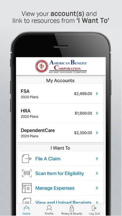 Emulate iPhone app ABC HRA Mobile using MyAndroid Emulate iPhone app ABC HRA Mobile using MyAndroid