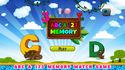 Emulate iPhone app ABC Letter and 123 Number Memory Match for Kids using MyAndroid