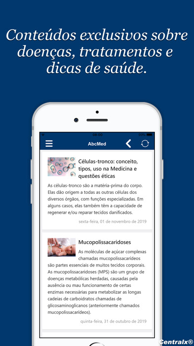 Emulate iPhone app AbcMed - Artigos de Medicina using MyAndroid Emulate iPhone app AbcMed - Artigos de Medicina using MyAndroid