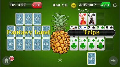 Emulate iPhone app ABC Open Face Chinese Poker with Pineapple - 13 Card Game using MyAndroid