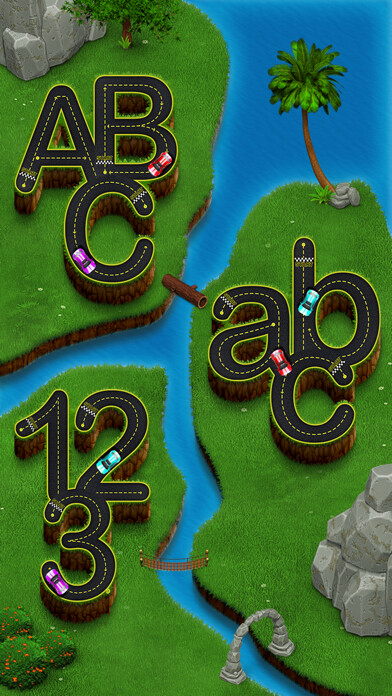 Emulate iPhone app ABC Road Tracing Adventure using MyAndroid