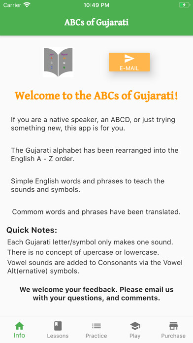 Emulate iPhone app ABCs of Gujarati using MyAndroid Emulate iPhone app ABCs of Gujarati using MyAndroid