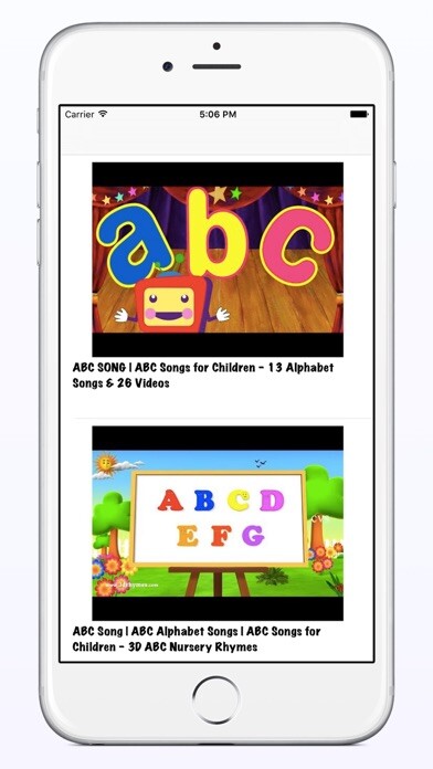 Emulate iPhone app ABC Songs using MyAndroid Emulate iPhone app ABC Songs using MyAndroid