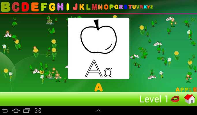 Emulate Android APK ABC to Words