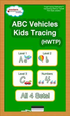 Emulate Android APK ABC Vehicles Kids Tracing HWTP