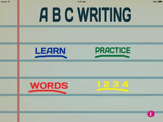 Emulate Android APK A B C writing - learn to write