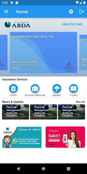 Run android online APK ABDA Health from MyAndroid or emulate ABDA Health using MyAndroid