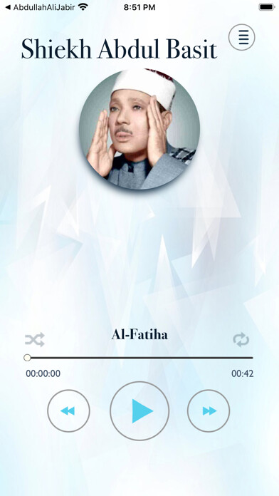 Emulate iPhone app AbdulBasitAbdulSamad using MyAndroid