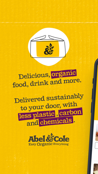 Emulate iPhone app Abel & Cole Organic Delivery using MyAndroid