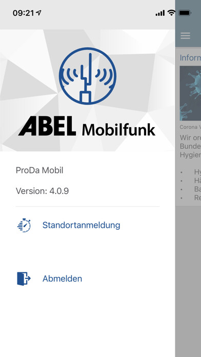 Emulate iPhone app ABEL ProDa Mobil using MyAndroid