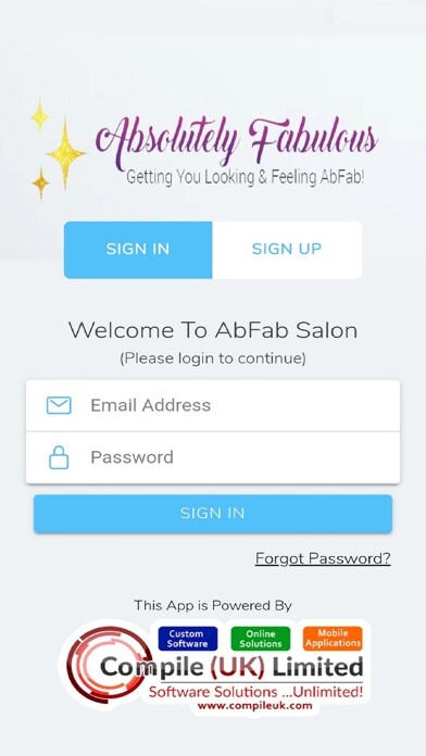 Emulate iPhone app AbFab Salon using MyAndroid Emulate iPhone app AbFab Salon using MyAndroid