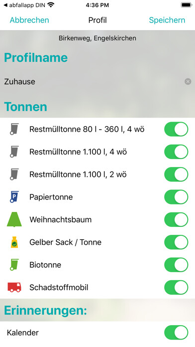 Emulate iPhone app abfallapp BAV using MyAndroid