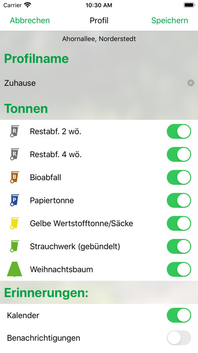 Emulate iPhone app Abfall App Norderstedt using MyAndroid Emulate iPhone app Abfall App Norderstedt using MyAndroid