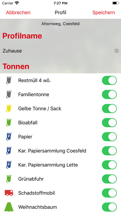Emulate iPhone app abfallapp WBC using MyAndroid