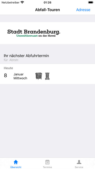 Emulate iPhone app ABFALL-TOUREN using MyAndroid Emulate iPhone app ABFALL-TOUREN using MyAndroid