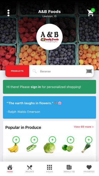 Emulate iPhone app AB Foods using MyAndroid Emulate iPhone app AB Foods using MyAndroid