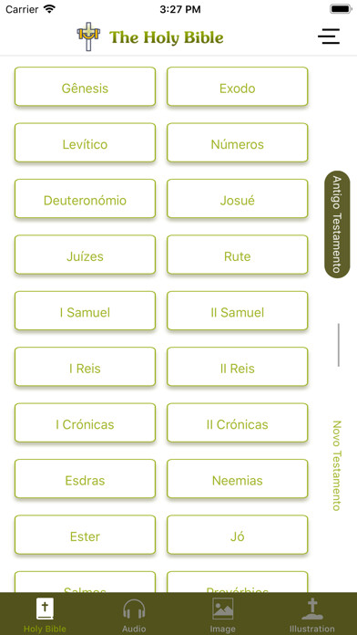 Emulate iPhone app A Biblia Sagrada com Audio using MyAndroid