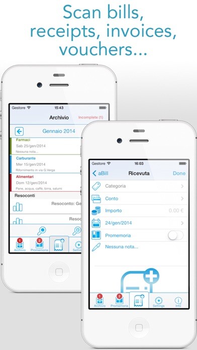 Emulate iPhone app aBill - Management of receipts using MyAndroid Emulate iPhone app aBill - Management of receipts using MyAndroid