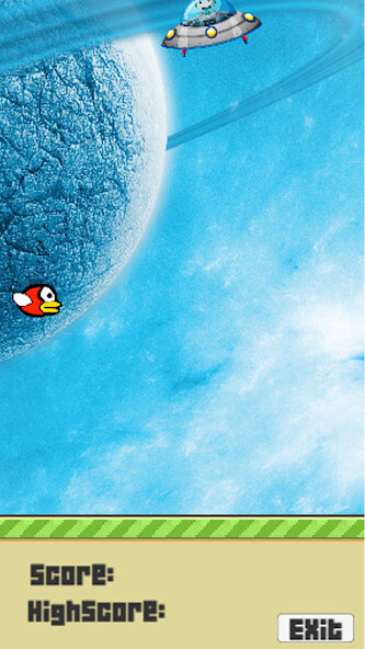 Run android online APK a bird in space from MyAndroid or emulate a bird in space using MyAndroid