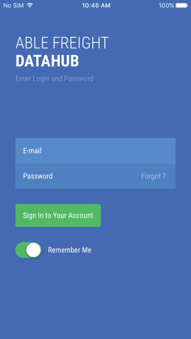 Emulate iPhone app Able Freight DataHub using MyAndroid Emulate iPhone app Able Freight DataHub using MyAndroid
